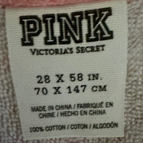 Victoria's Secret PINK Cactus Beach Towel Cant Touch This Pink Cotton 28x58 - Picture 2 of 8